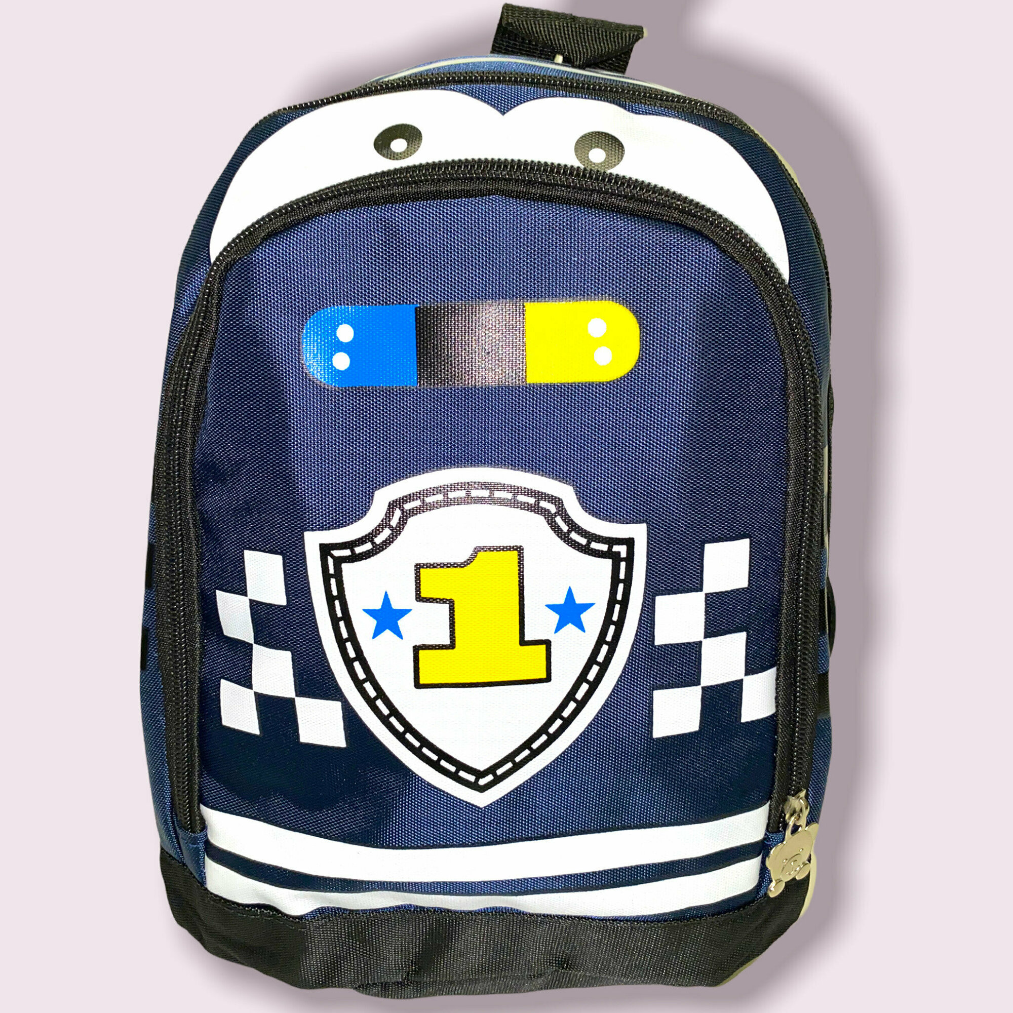 фото Рюкзак детский для мальчика Тачка/ Дошкольный рюкзак Автомобиль/Гонщик 1/ Рюкзачок в сад Финиш/Для спортивных секций Машина