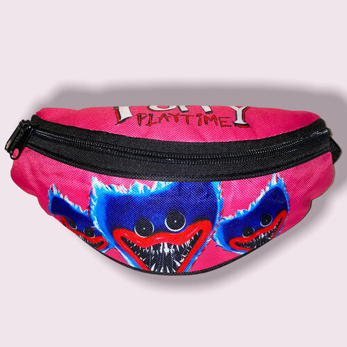 фото Сумка поясная poppy, розовый, синий