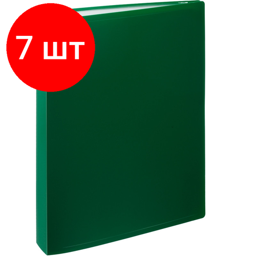 Комплект 7 штук, Папка файловая 100 ATTACHE 065-100Е зеленый папка файловая 100 attache 065 100е красный