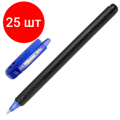 Комплект 25 штук, Ручка гелевая неавтомат. Pentel Energel BL417-C синий, 0.7мм ручки pentel ручка гелевая energel 0 7 мм в подарочной упаковке 5 шт