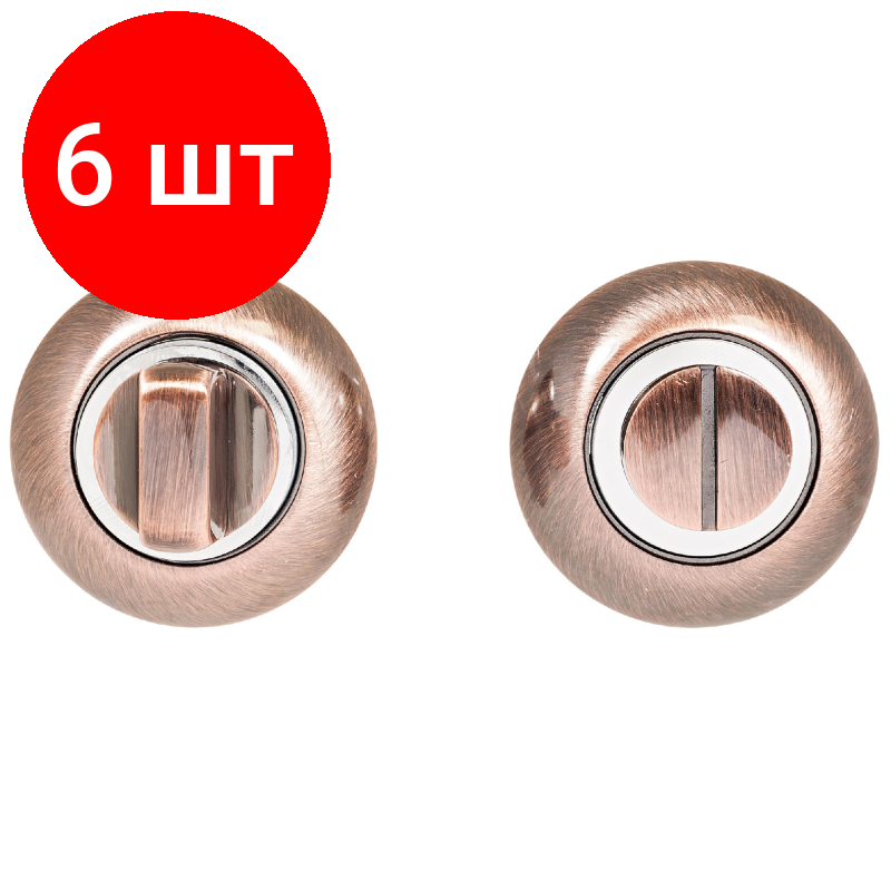 фото Комплект 4 штук, Завертка УЗК_cантехническая к ручкам аллюр АРТ BK-R1 AC(3112), ст. медь