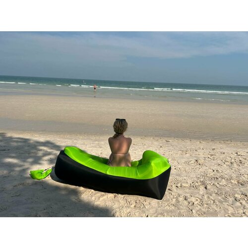 Надувной диван-лежак/Ламзак/ с карманом и сумкой для хранения