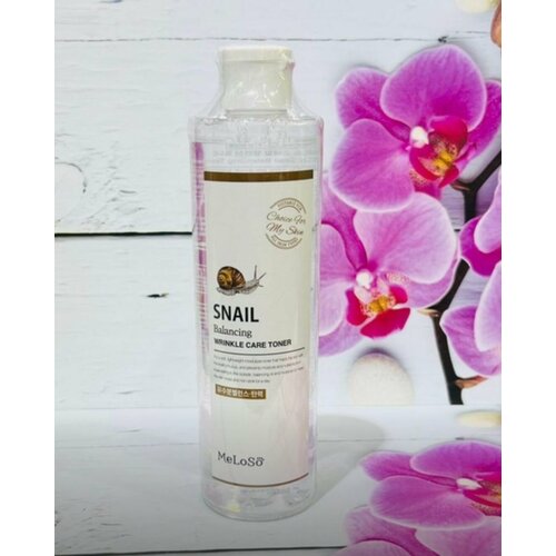 Антивозрастной тонер для лица Meloso Snail balancing wrinkle care toner