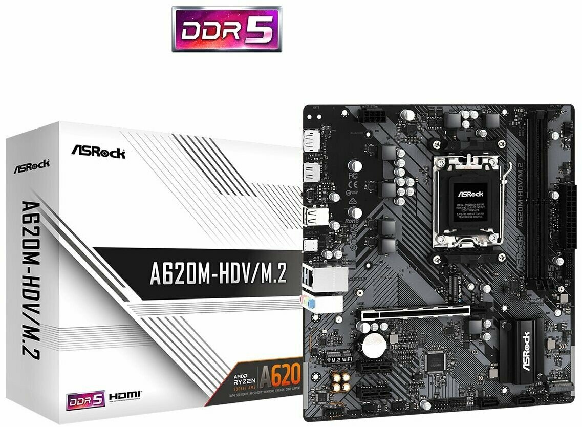 Материнская плата ASRock [A620M-HDV/M.2]