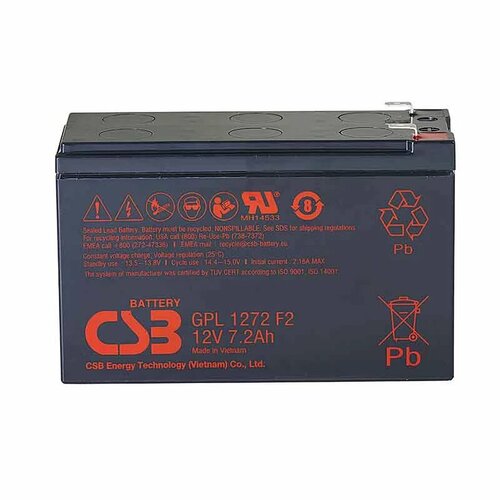 Аккумуляторная батарея CSB GPL1272 F2 FR аккумуляторная батарея csb hrl1234w f2 fr