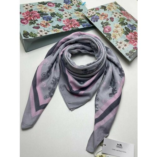 фото Платок ,90х90 см, серый нет бренда