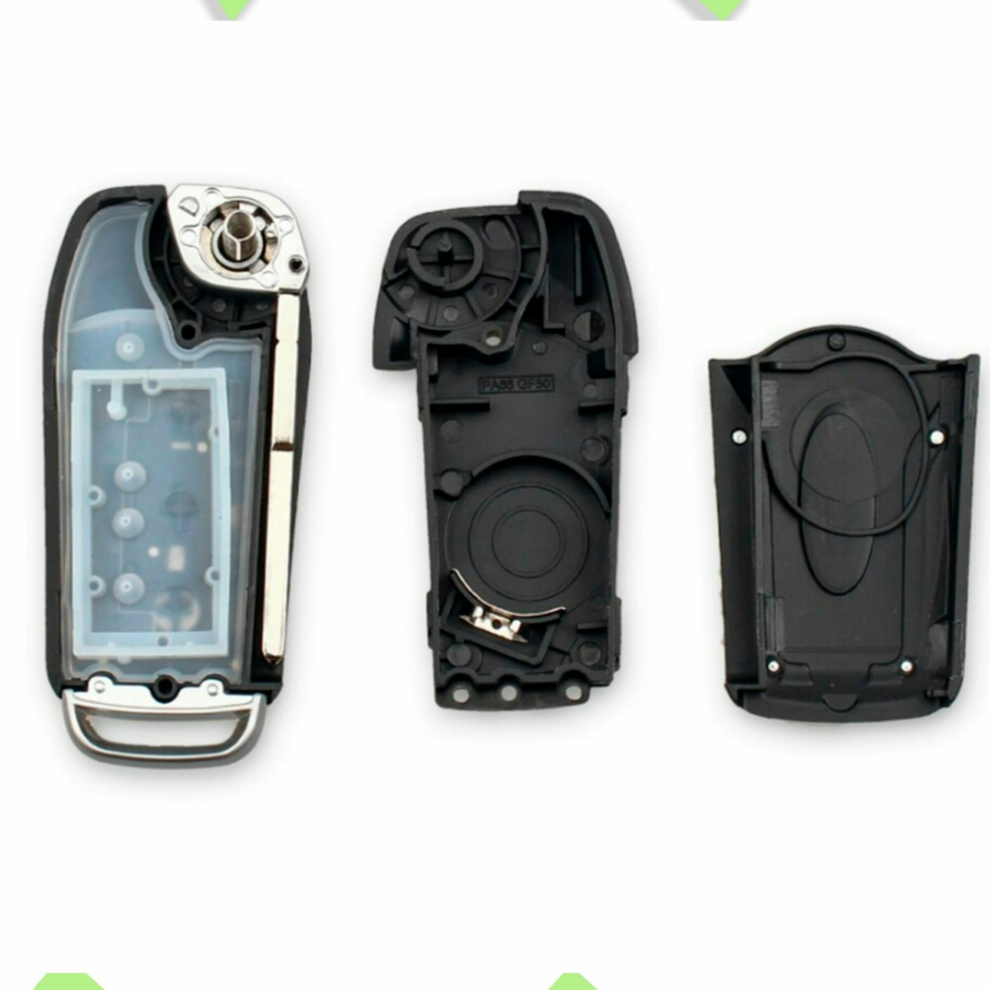 Корпус ключа зажигания модифицированный Ford Focus 2, Форд Фокус 2, C-Max, S-Max, 3 кнопки — фото 1