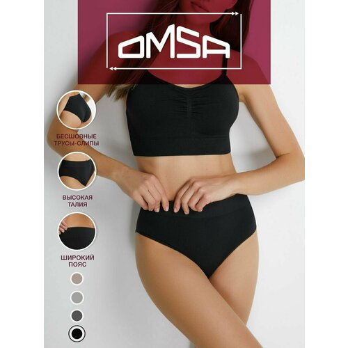 фото Трусы omsa, размер 44/46 (s/m), черный