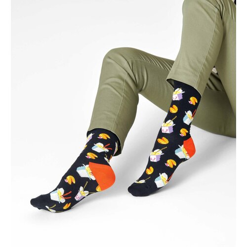 фото Носки happy socks, размер 36-40, черный, мультиколор