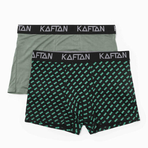 фото Трусы kaftan, размер 54, хаки, черный, зеленый