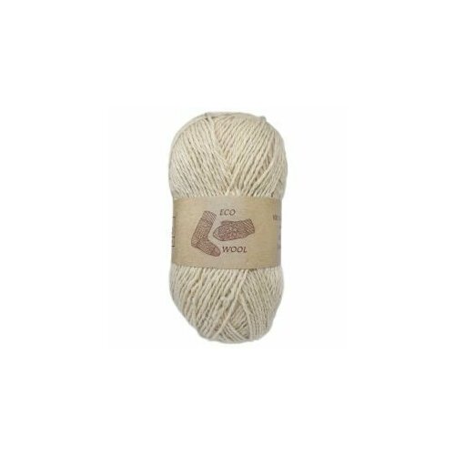 Пряжа Eco Wool (205), 100г, 210м, 100% полугрубая шерсть (2 шт.)