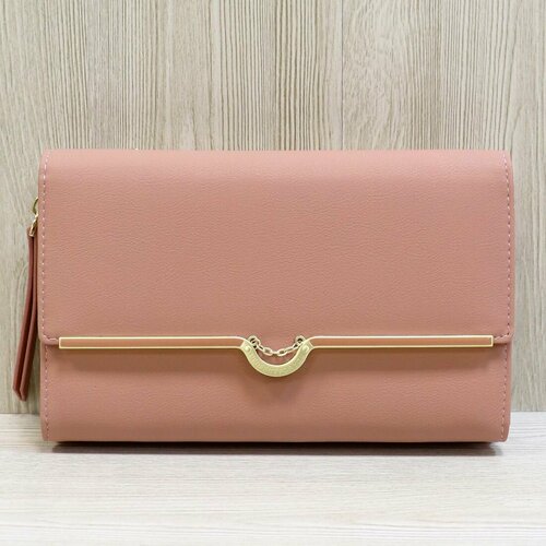 фото Сумка клатч canevo, фактура зернистая, розовый