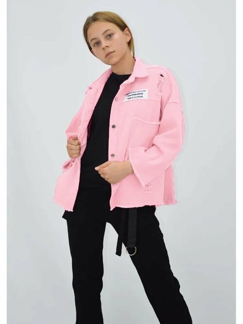Джинсовая куртка  Tango Plus, размер L, пыльная роза, розовый