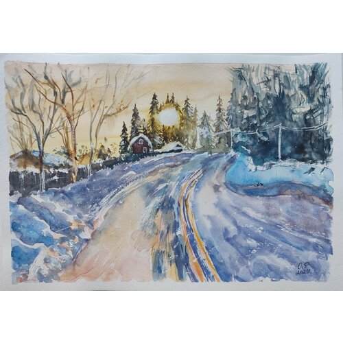 Картина акварелью 