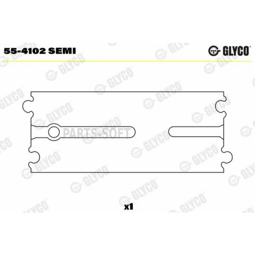 GLYCO 554102SEMI Втулка шатуна ДВС