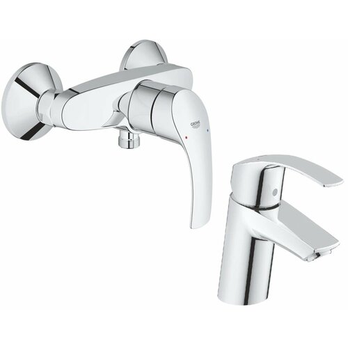 Комплект смесителей Grohe Eurosmart New 33555002 + 32467002 смеситель для кухни grohe eurosmart new 32224002