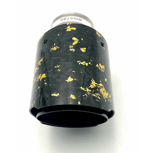 Насадка глушителя карбон с золотым 57-89