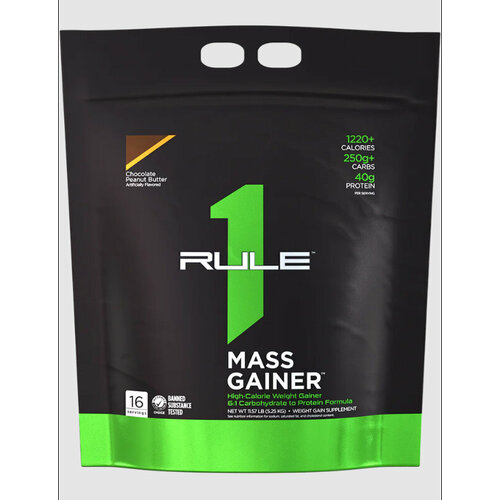 фото Гейнер rule one mass gainer, 16 порций, chocolate peanut butter rule 1