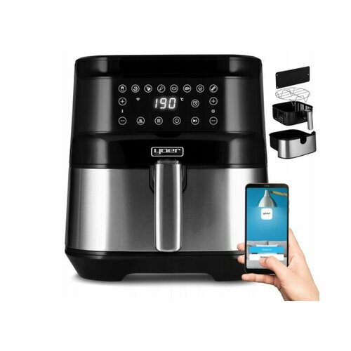 Аэрогриль Yoer Crispo 1700 Вт черный 2668200₽