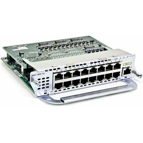 Модуль Cisco NME-16ES-1G-P 16 портов 10/100BaseTX модуль cisco c3850 nm 4 1g