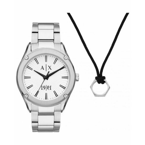 фото Наручные часы armani exchange fitz, серебряный, белый