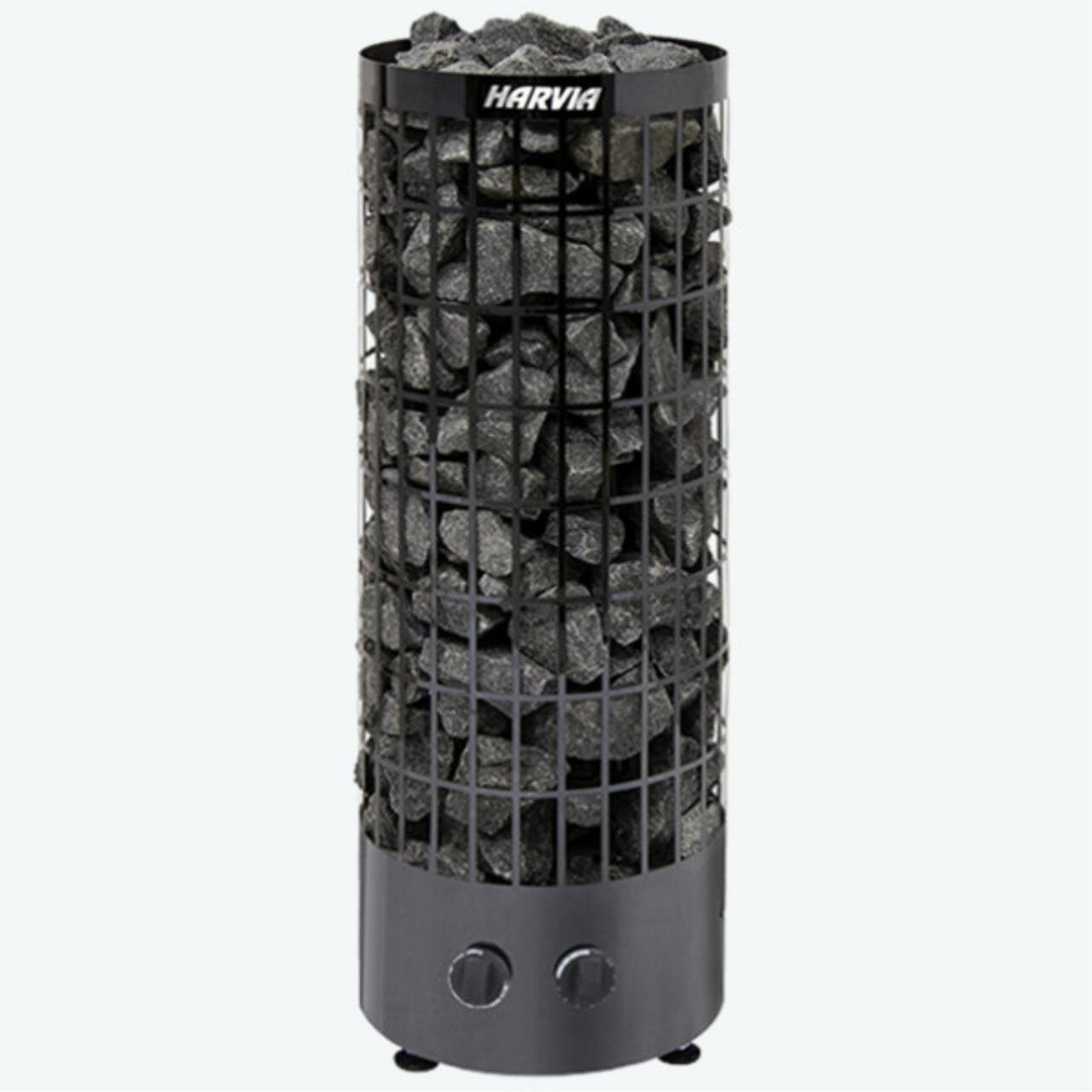 Электрическая печь Harvia Cilindro PC90 Black Steel (со встроенным пультом)