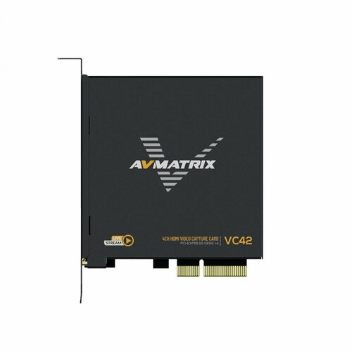 Плата видеозахвата AVMATRIX VC42 4CH HDMI PCIE плата видеозахвата avmatrix vc41 4ch 3g sdi pcie