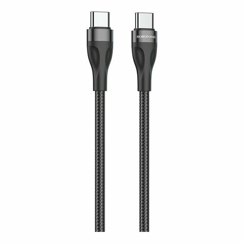 Дата-кабель Borofone BX61 Type-C-Type-C (60 Вт) 1 м, черный data кабель borofone bu26 3in1 magnetic iphone micro type c черный