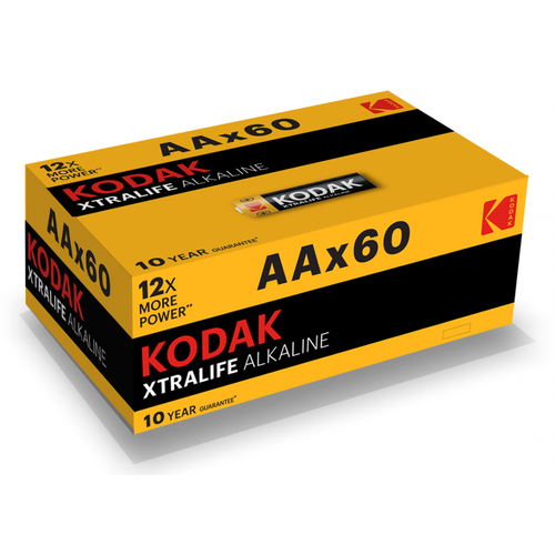 Kodak Батарейка Kodak LR6-60 (4S) colour box XTRALIFE [KAA-60], 60шт (30414921-RU1) батарейка kodak lr03 60 4s colour box xtralife 30414938 ru1