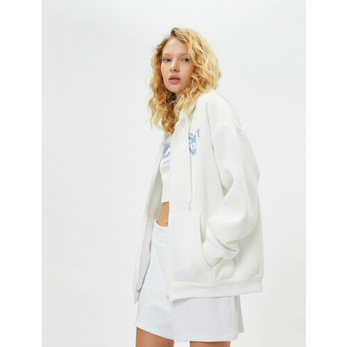 фото Толстовка koton, размер xss, бежевый