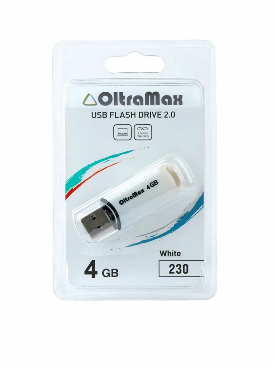 USB флеш накопитель OM-4GB-230-белый