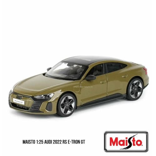 Коллекционная модель автомобиля 1:25 MAISTO Audi RS e-tron GT 2022 32907 Зеленый модель 1 32 audi rs 5 dtm черный матовый 1251324jb автопанорама