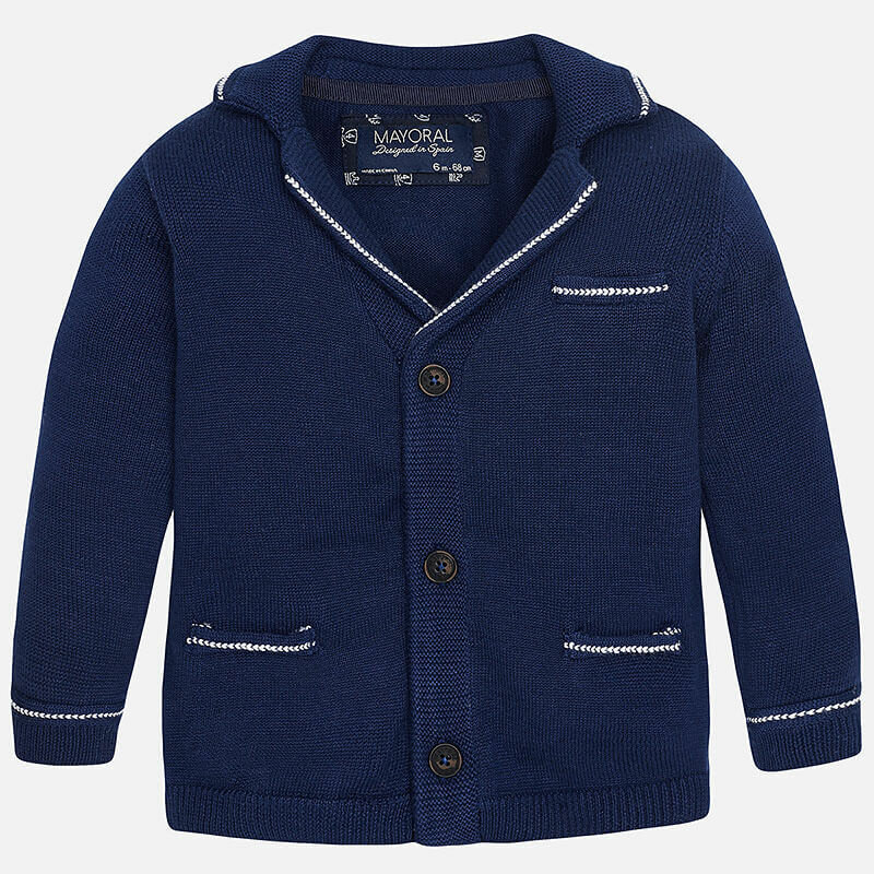 Пиджак вязаный Mayoral для мальчиков размер 92 (2 года) цвет синий