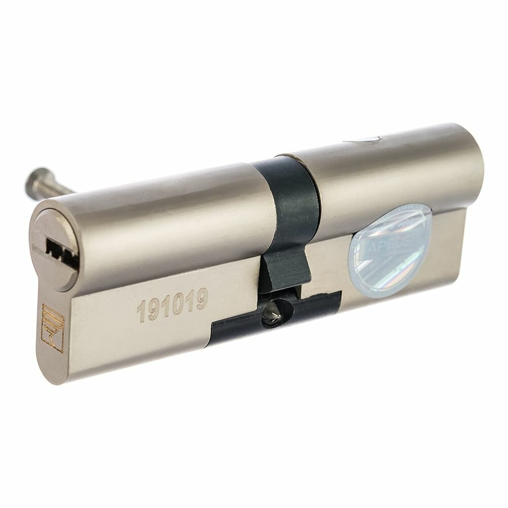 Цилиндр для замка APECS XR-90 45х45 мм ключ-ключ никель