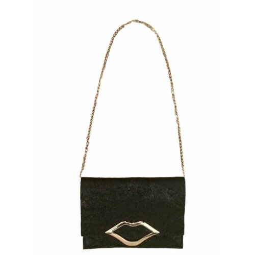 фото Сумка клатч , фактура тиснение, рельефная, лаковая, черный julias