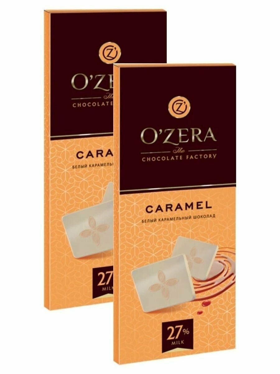 OZera, шоколад белый карамельный Caramel 2 шт