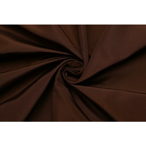 Ткань Шелк-тафта репс Taroni коричневый, ш140см, 0,5 м