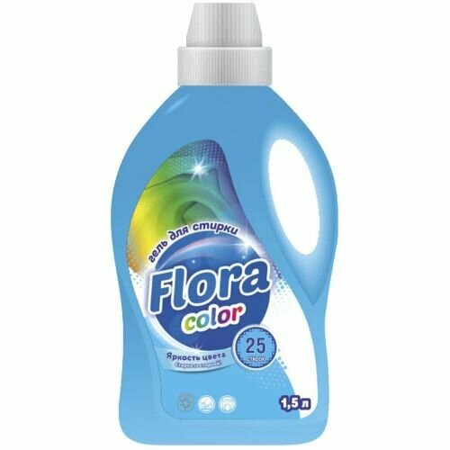 Стиральный порошок 1500мл Флора Color , 6уп.