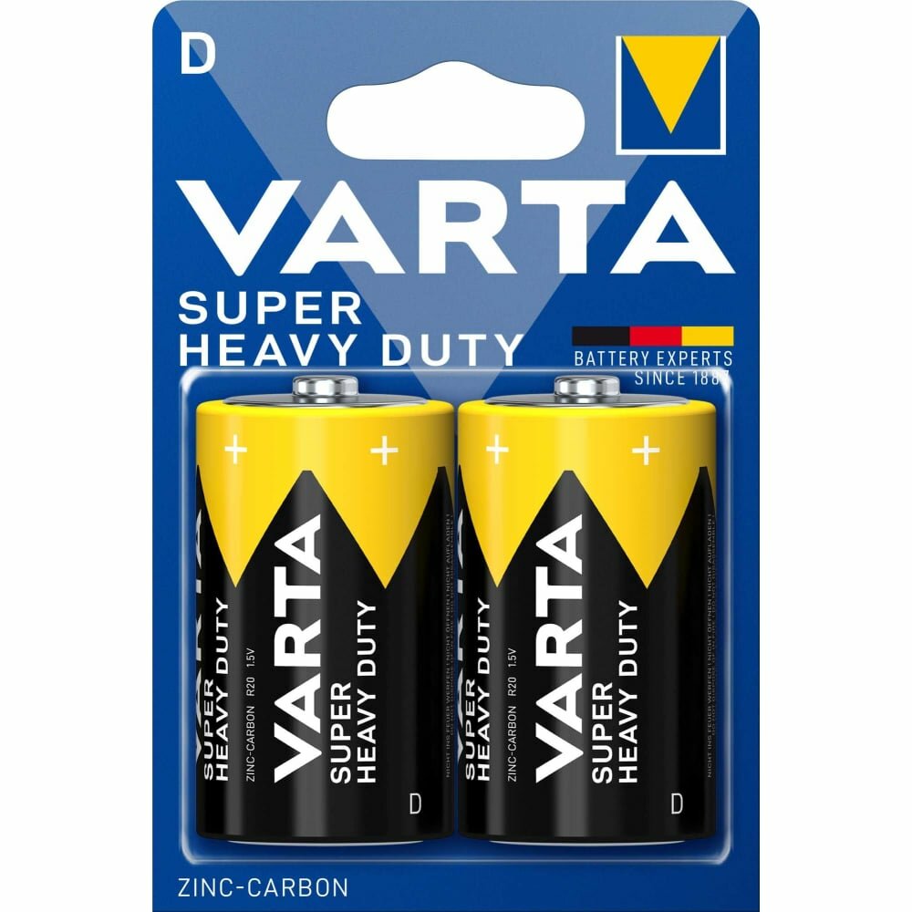 Батарейка Varta Superlife D, 2 шт. - фото №15