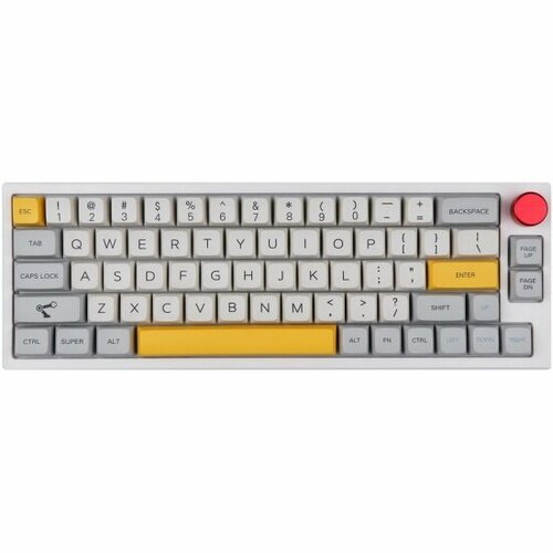 Клавиатура беспроводная/проводная Epomaker TH66 Pro Keyboard (Budgerigar White Sushi) (TH66Pro-WHT-SUS-Budg) набор для суши cmielow sushi nature 3 it white 1 шт