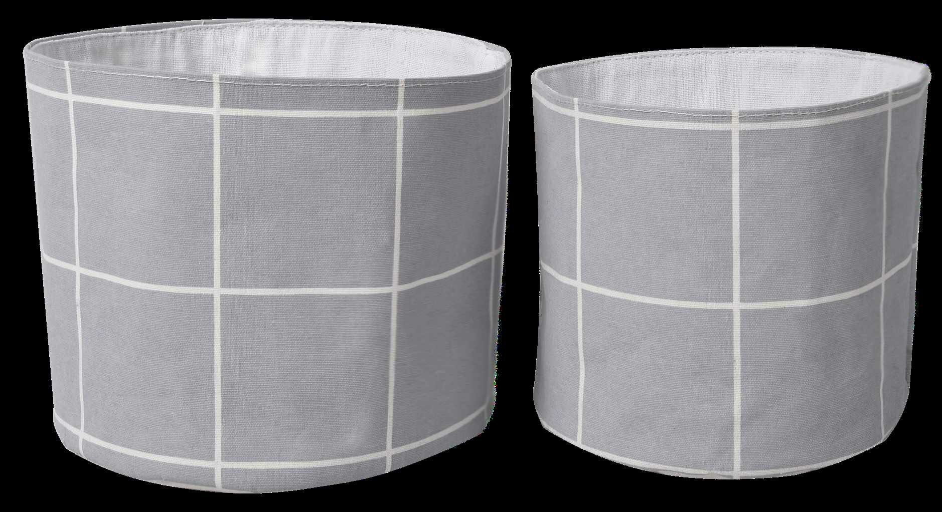 Набор корзин Sensea Textile Neo Grid 21x18x21 см, 2 шт. - фото №1
