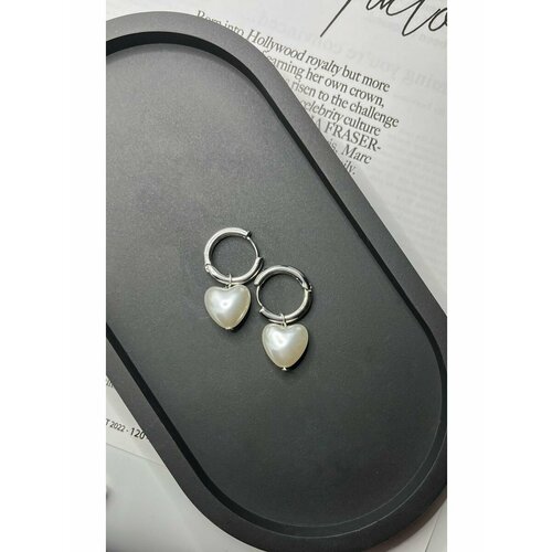 Серьги конго , серый