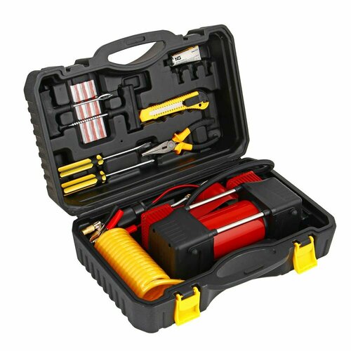 Набор 12 предметов с 2-х поршневым компрессором 12В 4176₽