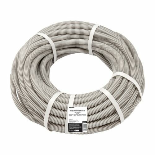 Труба гофрированная Rexant 20 мм из ПВХ с зондом (бухта 25 м)