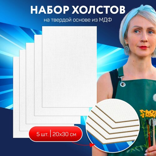 Холсты для рисования 20х30см, 5шт
