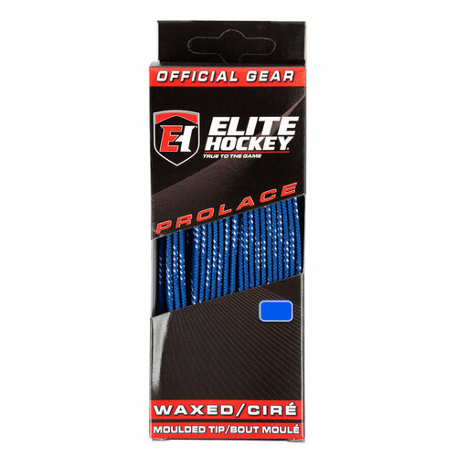 Шнурки хоккейные MAD GUY с пропиткой Elite 274 см (синий-белый)