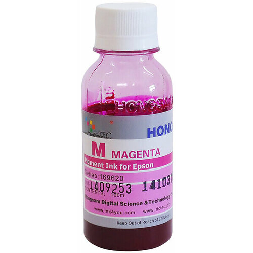 Чернила DCTec пигментные Epson L800 Magenta (пурпурный) 100 мл