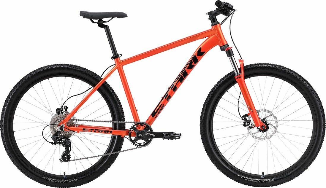 Велосипед Stark Hunter 27.2 HD (2024) (Велосипед Stark'24 Hunter 27.2 HD рыжий металлик/черный 18", HQ-0014301)