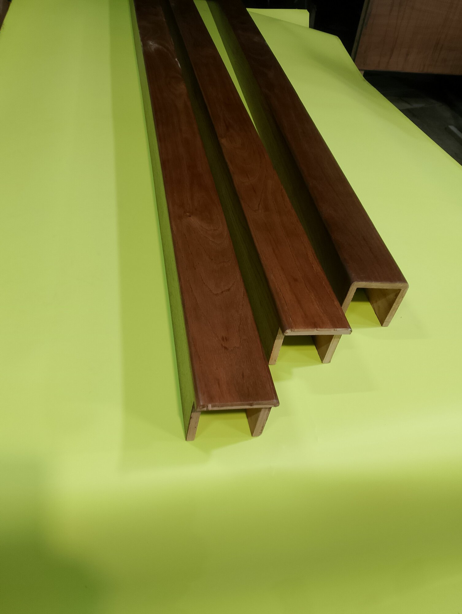 фото Рейка потолочная 3000*100*100 дуб