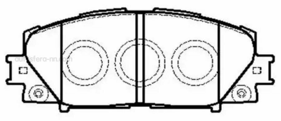 HSB HP5245 Колодки тормозные дисковые передн TOYOTA YARIS 05- (-ABS, ESP), ALLION 1.5 07-, BELTA 1.0, 1.5 05-